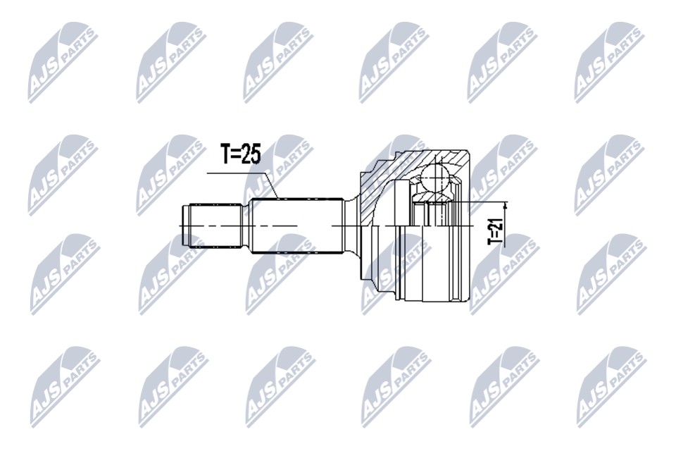 Kit giunti, Semiasse - NPZ-FR-059 NTY