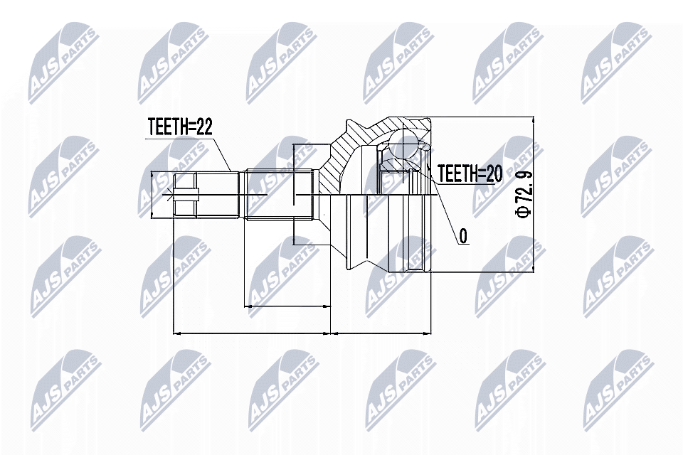 Joint Kit, drive shaft - NPZ-FT-002 NTY