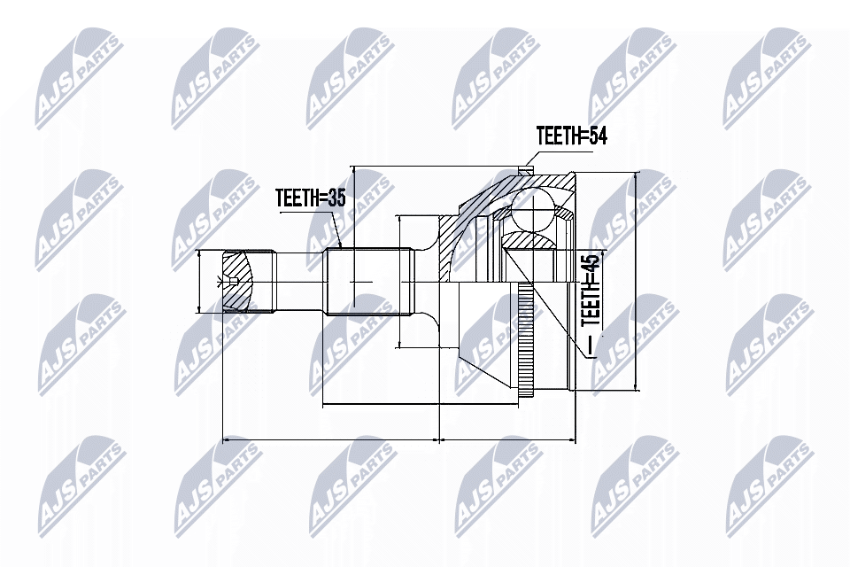 Gelenksatz, Antriebswelle - NPZ-FT-008 NTY