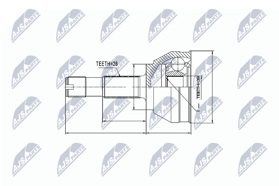 Joint Kit, drive shaft - NPZ-FT-019 NTY