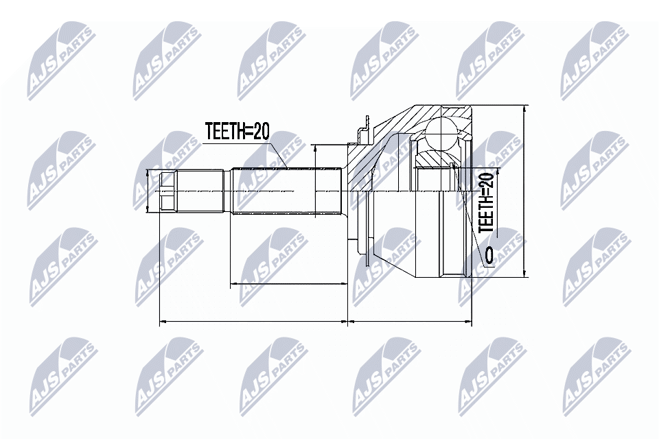 Joint Kit, drive shaft - NPZ-FT-025 NTY