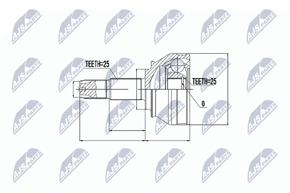 Joint Kit, drive shaft - NPZ-FT-034 NTY