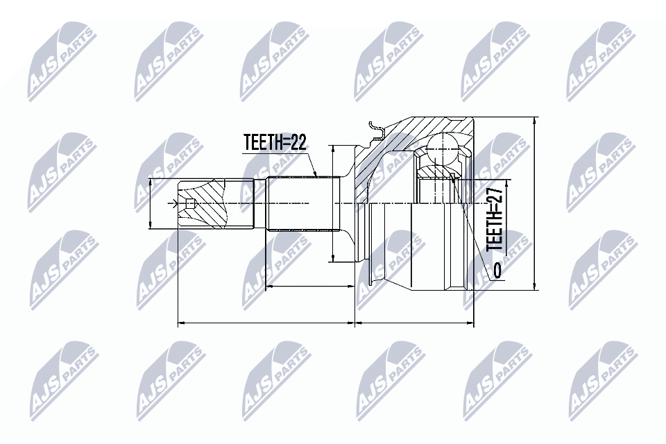 Kit giunti, Semiasse - NPZ-FT-050 NTY