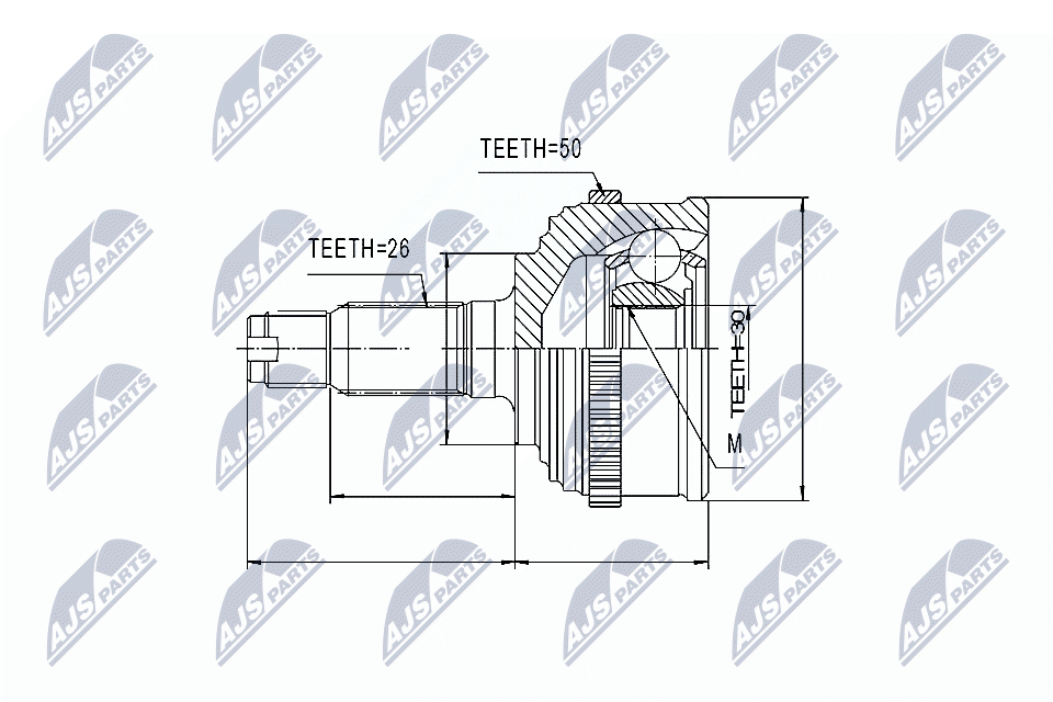 Joint Kit, drive shaft - NPZ-HD-022 NTY