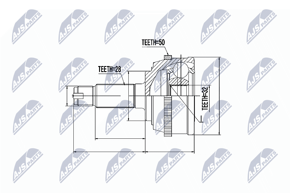 Joint Kit, drive shaft - NPZ-HD-032 NTY