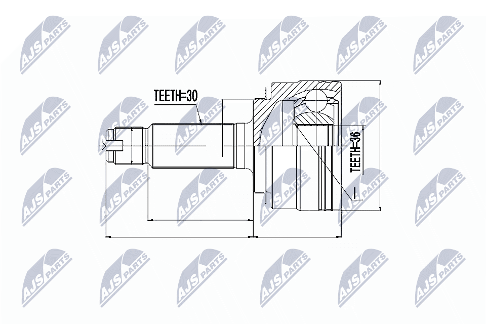Gelenksatz, Antriebswelle - NPZ-HD-040 NTY