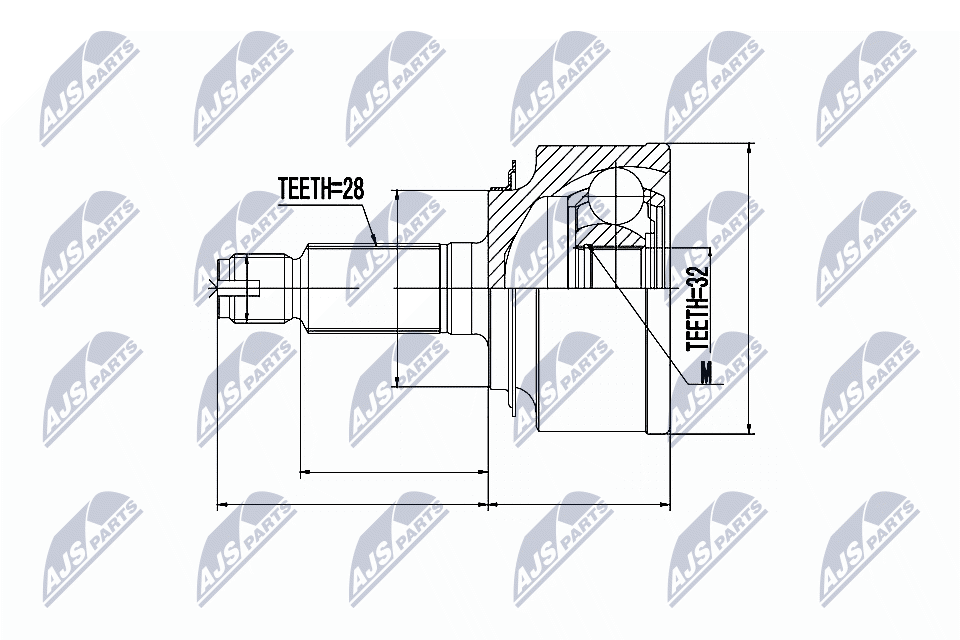 Joint Kit, drive shaft - NPZ-HD-044 NTY