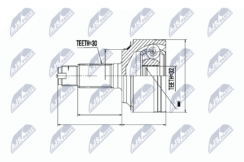Joint Kit, drive shaft - NPZ-HD-058 NTY