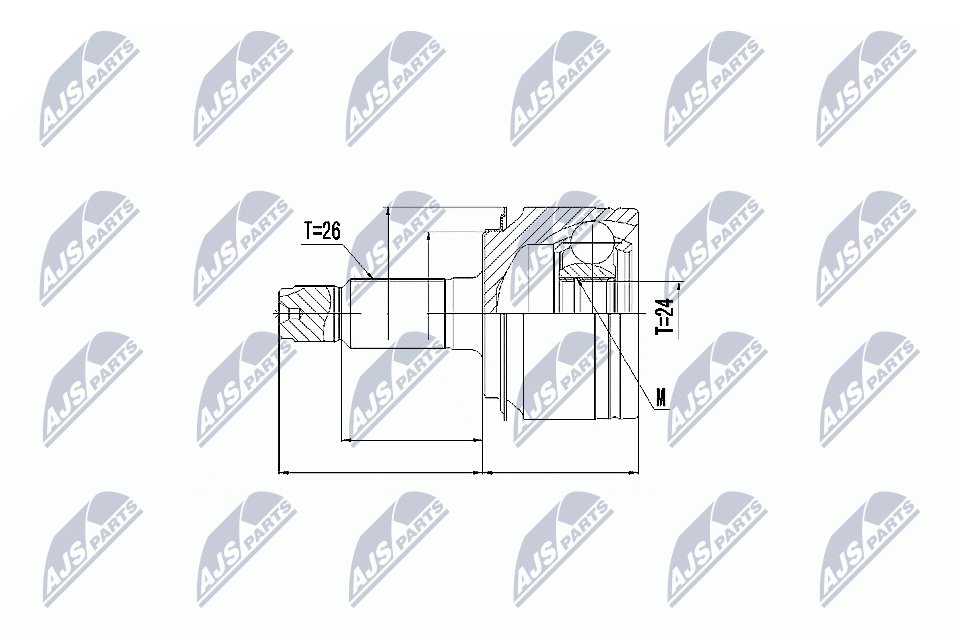 Gelenksatz, Antriebswelle - NPZ-HD-060 NTY