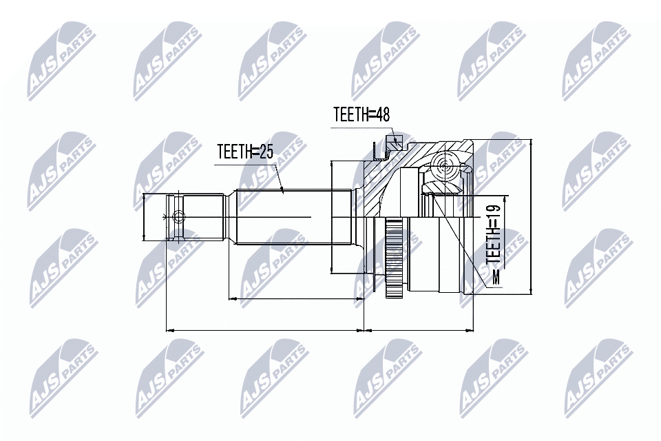 Kit giunti, Semiasse - NPZ-HY-502 NTY
