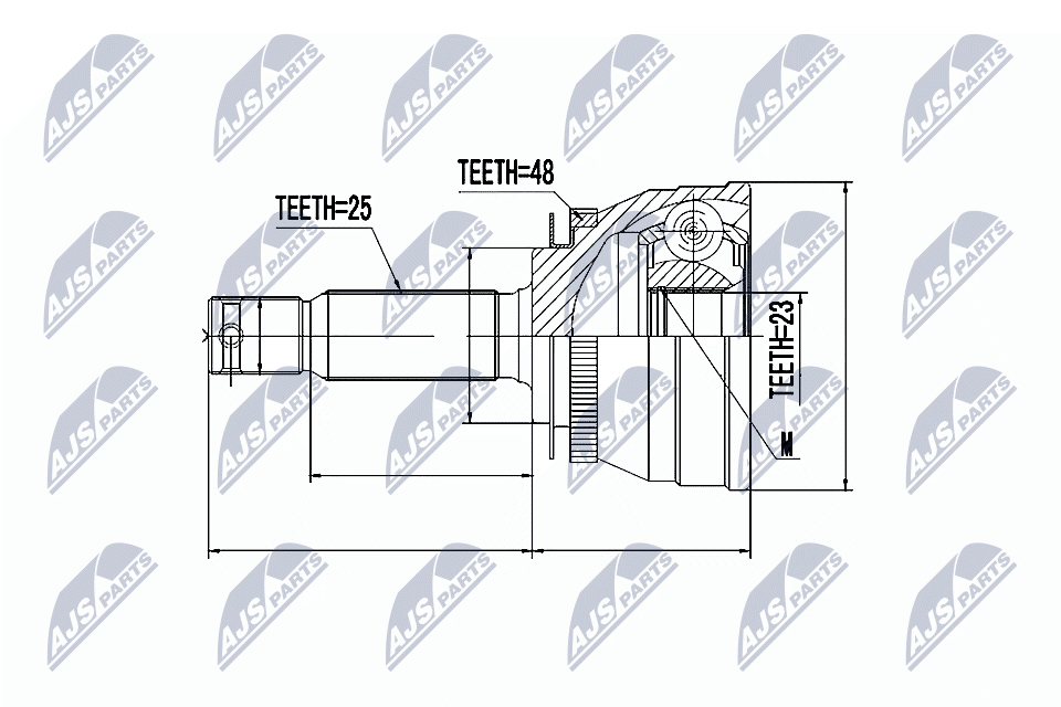Kit giunti, Semiasse - NPZ-HY-503 NTY