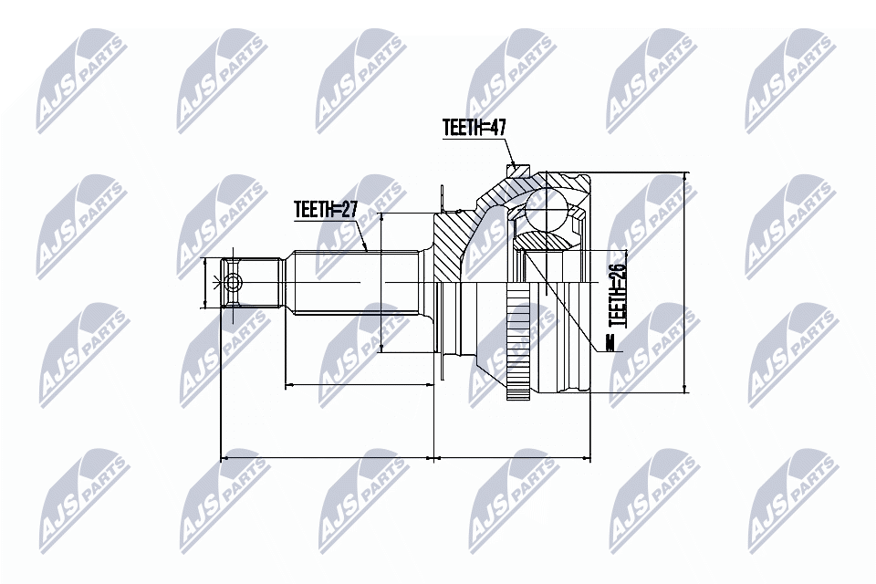 Joint Kit, drive shaft - NPZ-HY-505 NTY