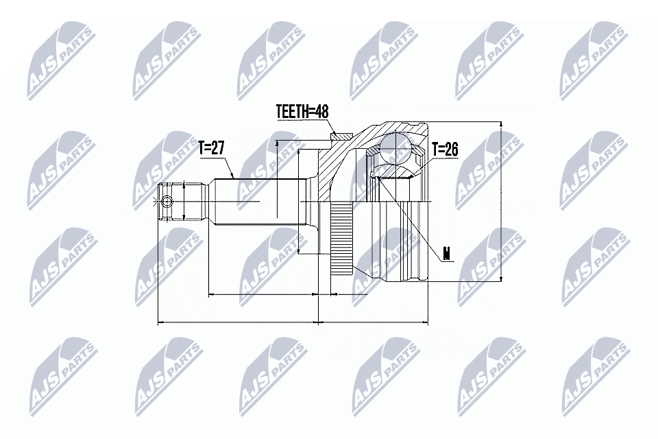 Kit giunti, Semiasse - NPZ-HY-506 NTY
