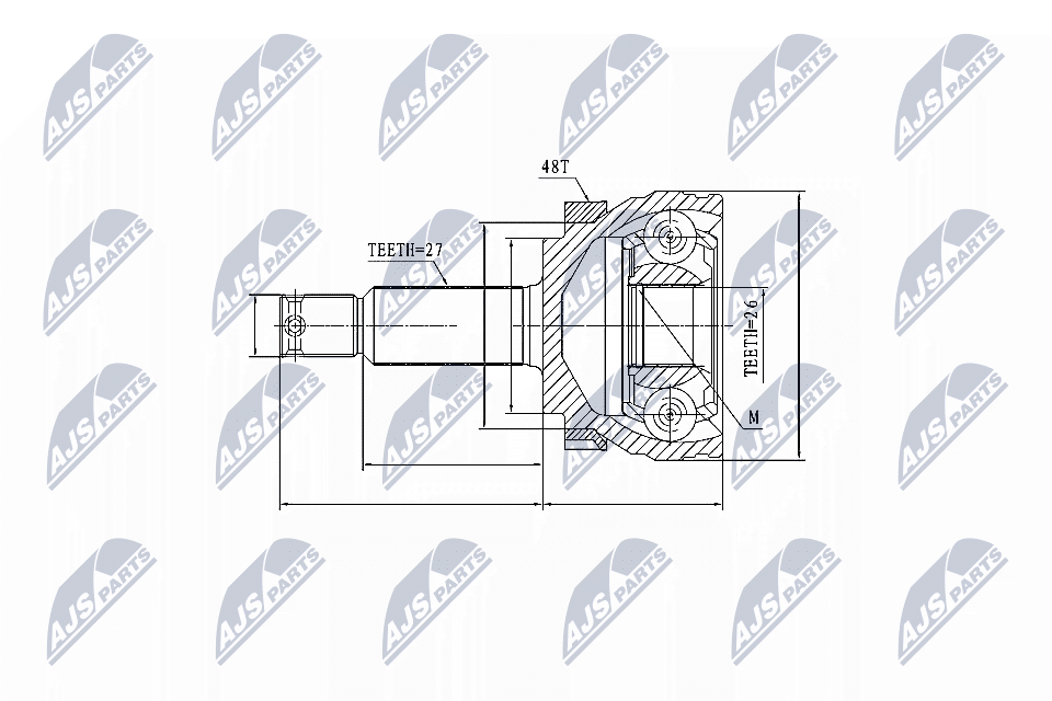 Joint Kit, drive shaft - NPZ-HY-507 NTY
