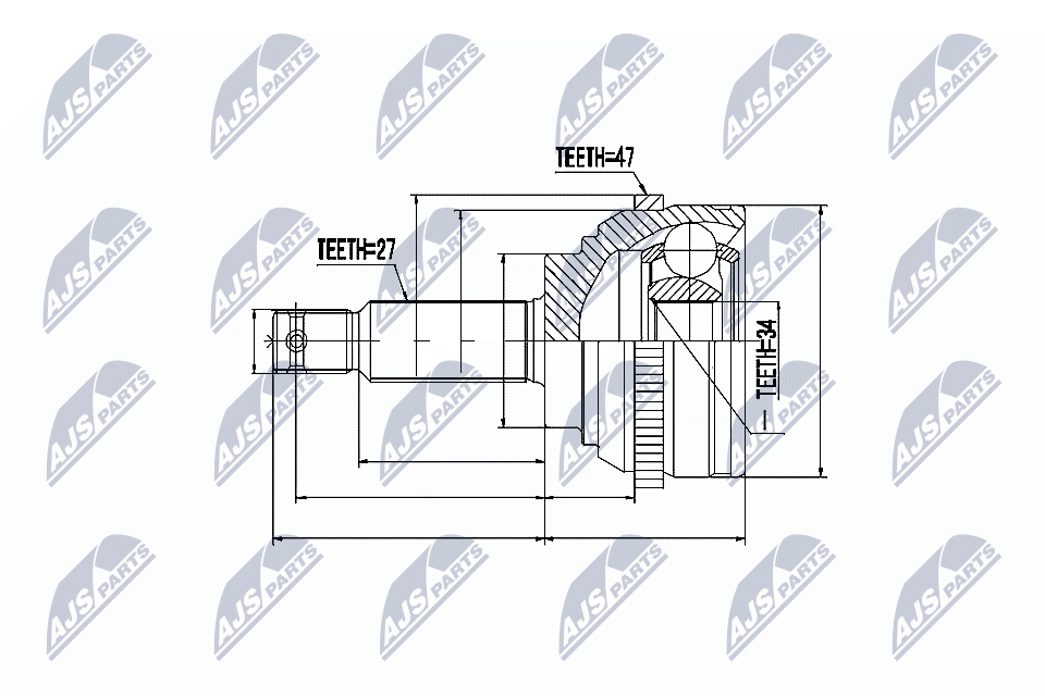 Kit giunti, Semiasse - NPZ-HY-509 NTY