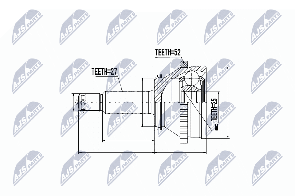 Kit giunti, Semiasse - NPZ-HY-514 NTY