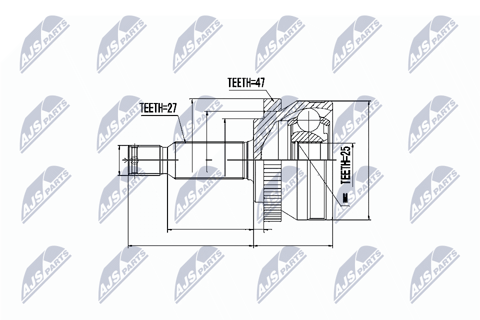 Kit giunti, Semiasse - NPZ-HY-531 NTY
