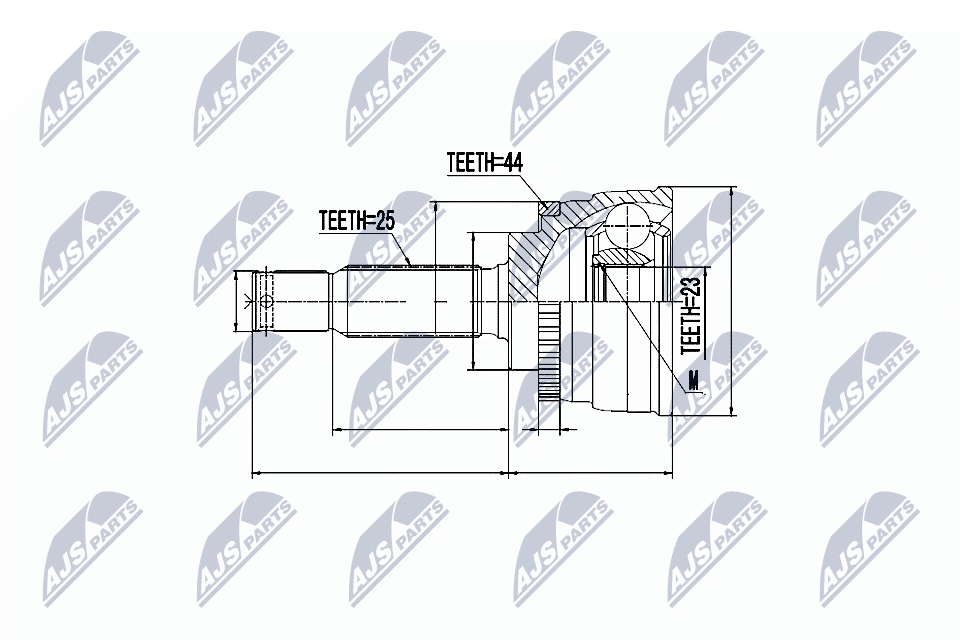 Kit giunti, Semiasse - NPZ-HY-533 NTY