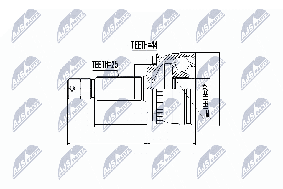 Joint Kit, drive shaft - NPZ-HY-540 NTY