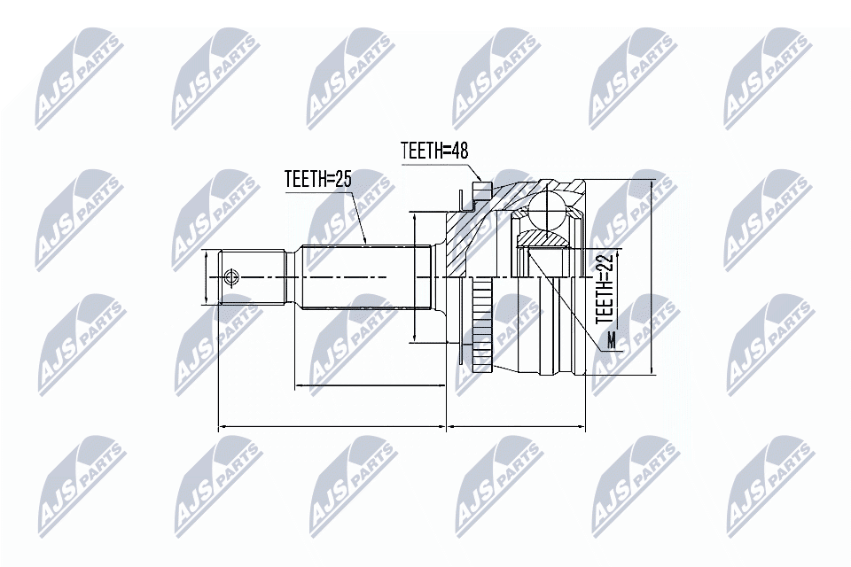 Joint Kit, drive shaft - NPZ-HY-544 NTY