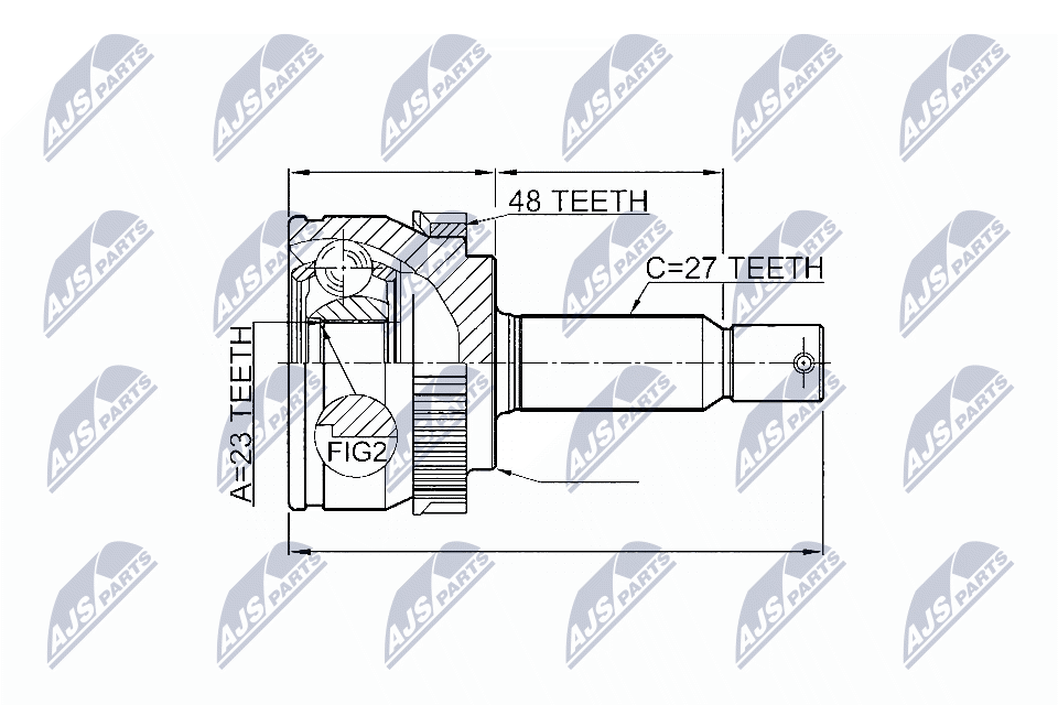 Joint Kit, drive shaft - NPZ-HY-547 NTY