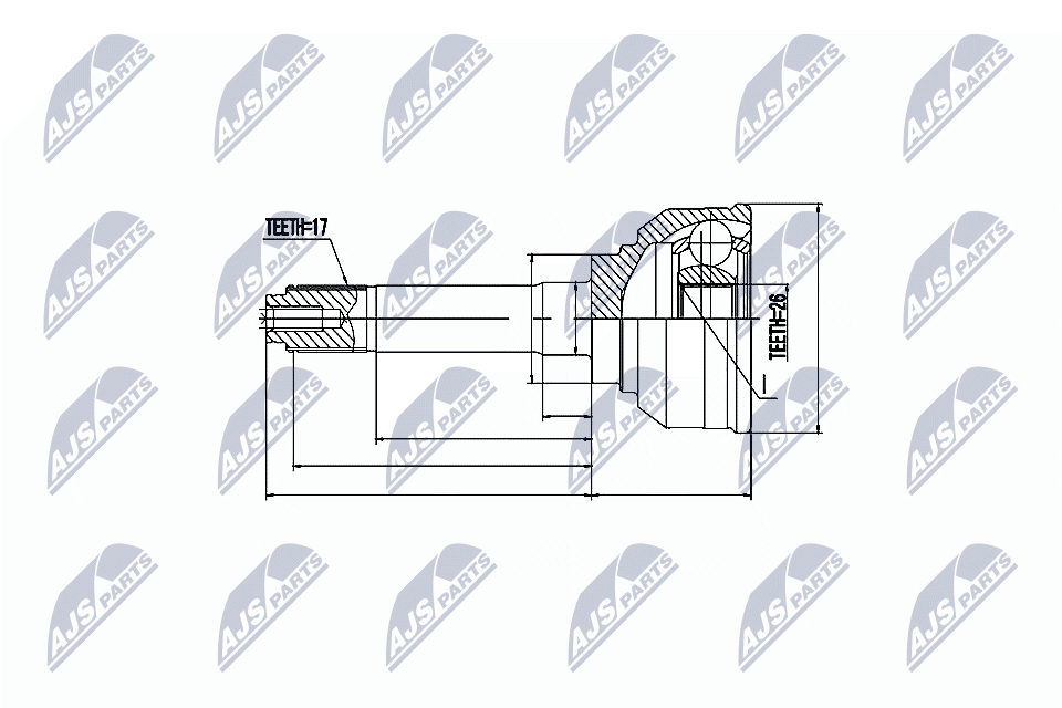 Gelenksatz, Antriebswelle - NPZ-IS-002 NTY