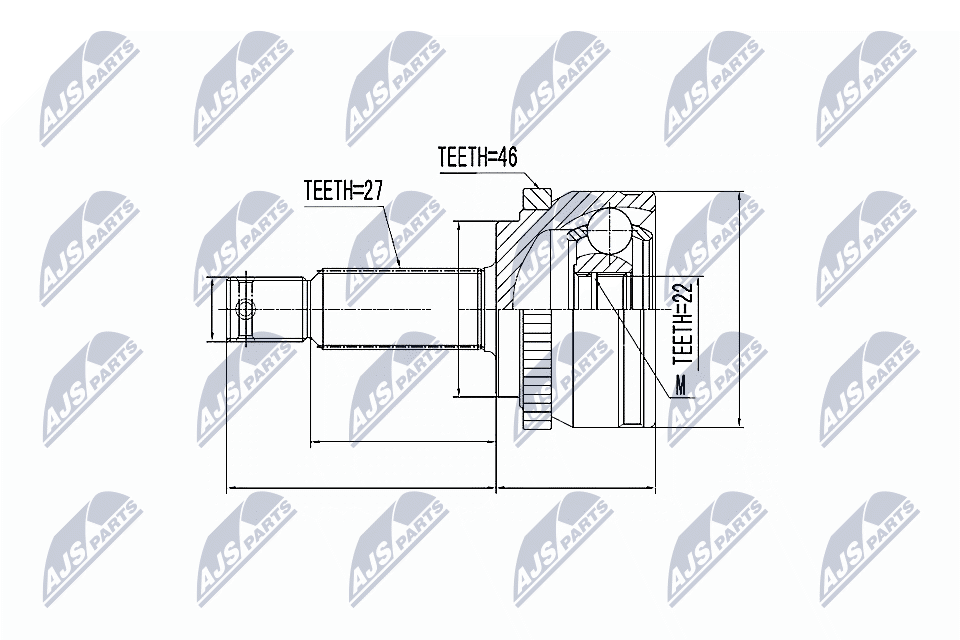 Joint Kit, drive shaft - NPZ-KA-308 NTY