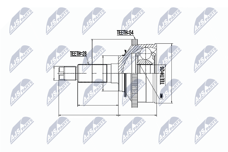 Kit giunti, Semiasse - NPZ-KA-310 NTY