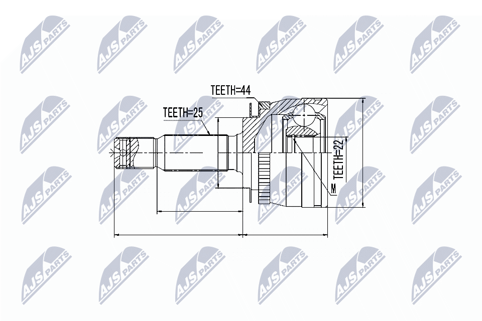 Kit giunti, Semiasse - NPZ-KA-312 NTY