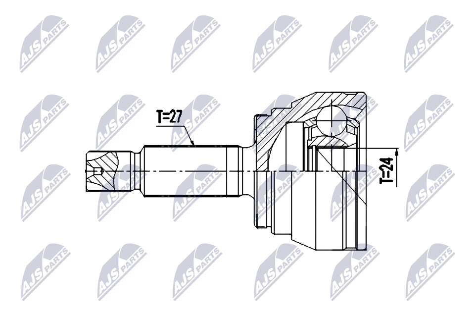 Gelenksatz, Antriebswelle - NPZ-KA-369 NTY