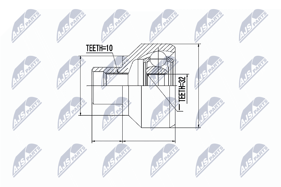 Kit giunti, Semiasse - NPZ-LR-001 NTY