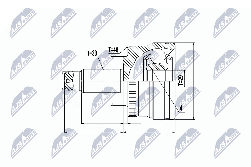 Joint Kit, drive shaft - NPZ-LR-013 NTY
