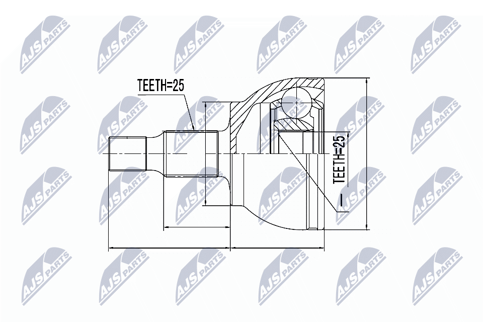 Joint Kit, drive shaft - NPZ-ME-007 NTY