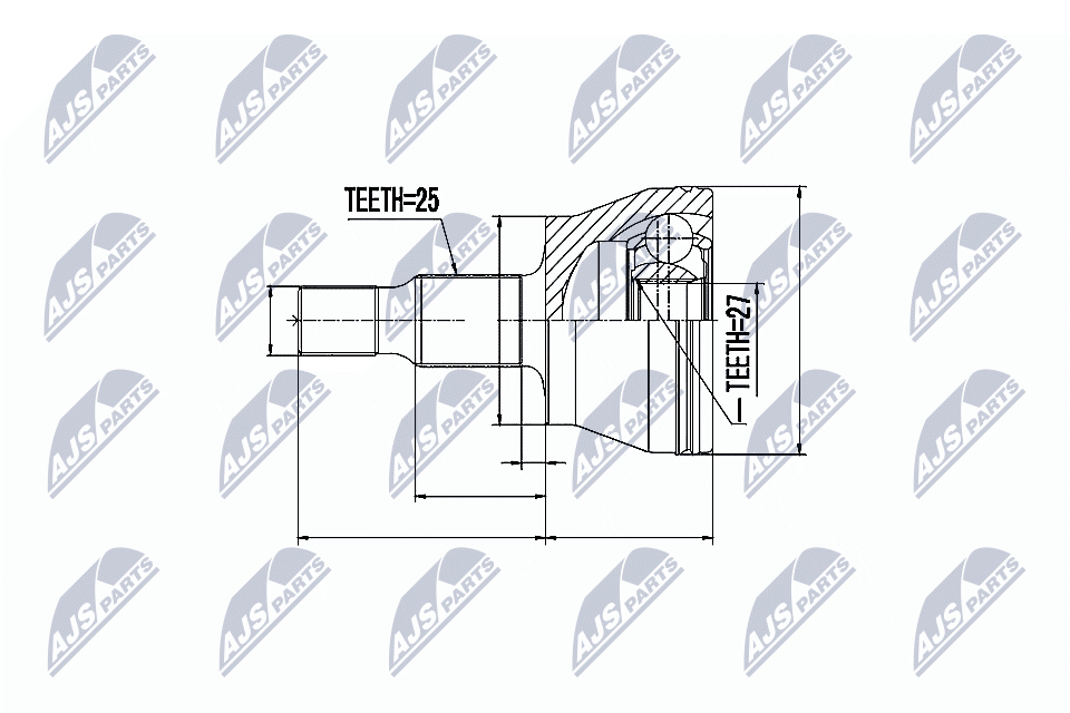 Joint Kit, drive shaft - NPZ-ME-008 NTY