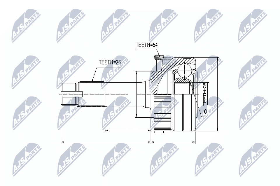 Kit giunti, Semiasse - NPZ-ME-011 NTY