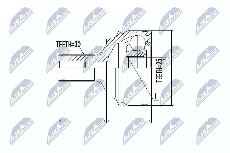 Kit giunti, Semiasse - NPZ-ME-016 NTY