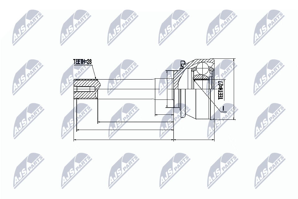 Joint Kit, drive shaft - NPZ-MS-016 NTY