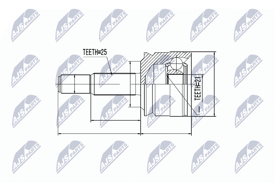 Kit giunti, Semiasse - NPZ-MS-020 NTY