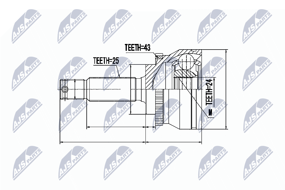 Joint Kit, drive shaft - NPZ-MS-023 NTY