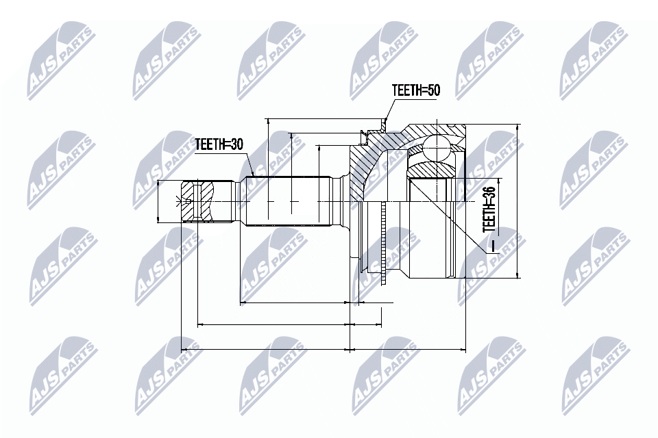 Joint Kit, drive shaft - NPZ-MS-055 NTY