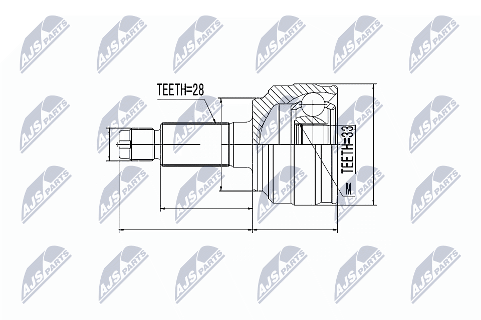 Gelenksatz, Antriebswelle - NPZ-MZ-058 NTY