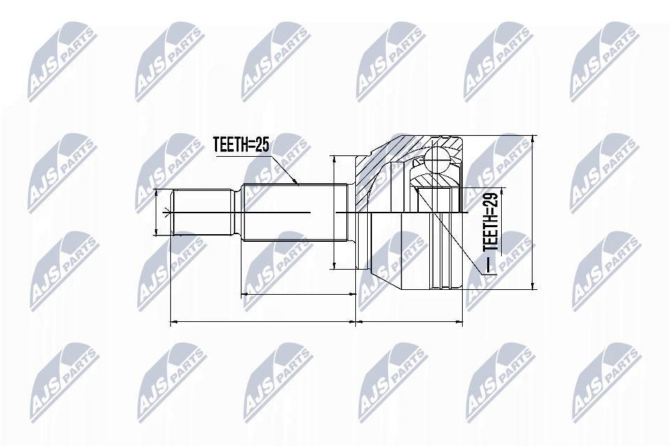 Kit giunti, Semiasse - NPZ-MZ-060 NTY
