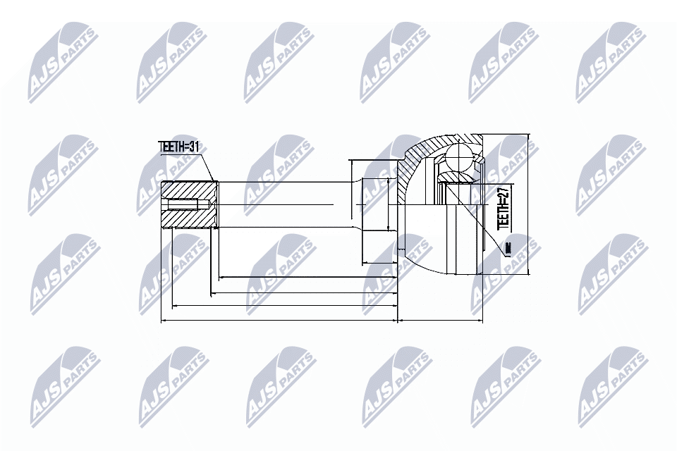 Joint Kit, drive shaft - NPZ-NS-011 NTY