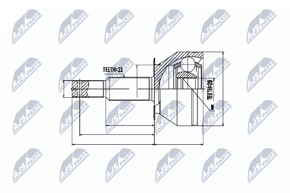 Kit giunti, Semiasse - NPZ-NS-063 NTY