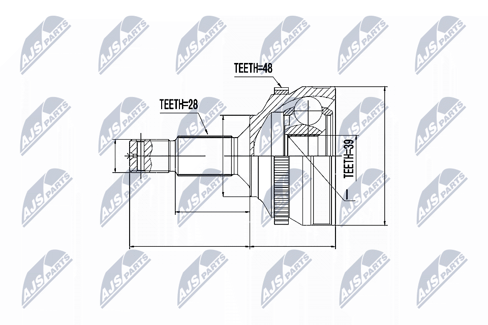 Joint Kit, drive shaft - NPZ-PE-023 NTY