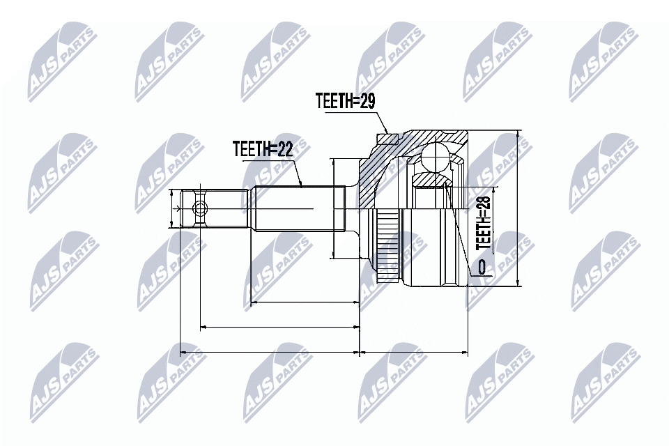 Joint Kit, drive shaft - NPZ-PL-007 NTY