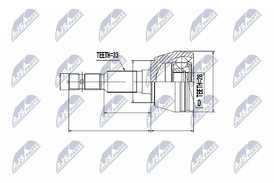Gelenksatz, Antriebswelle - NPZ-PL-013 NTY