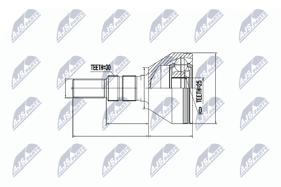 Gelenksatz, Antriebswelle - NPZ-PL-020 NTY
