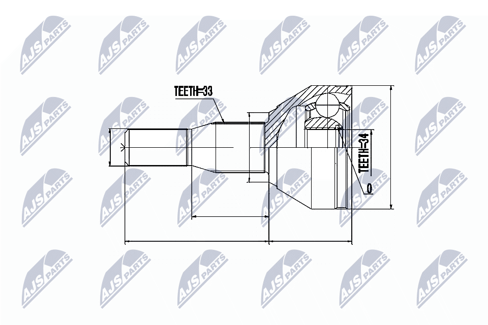 Gelenksatz, Antriebswelle - NPZ-PL-030 NTY