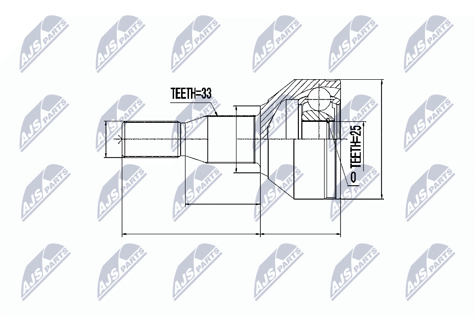 Gelenksatz, Antriebswelle - NPZ-PL-031 NTY